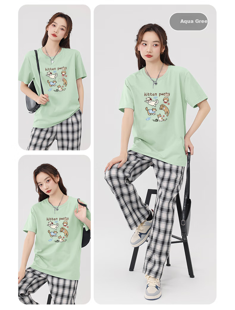 MJ STYLE Футболка унисекс с коротким рукавом, свободный крой, летняя модель 2026, дышащая, базовая футболка