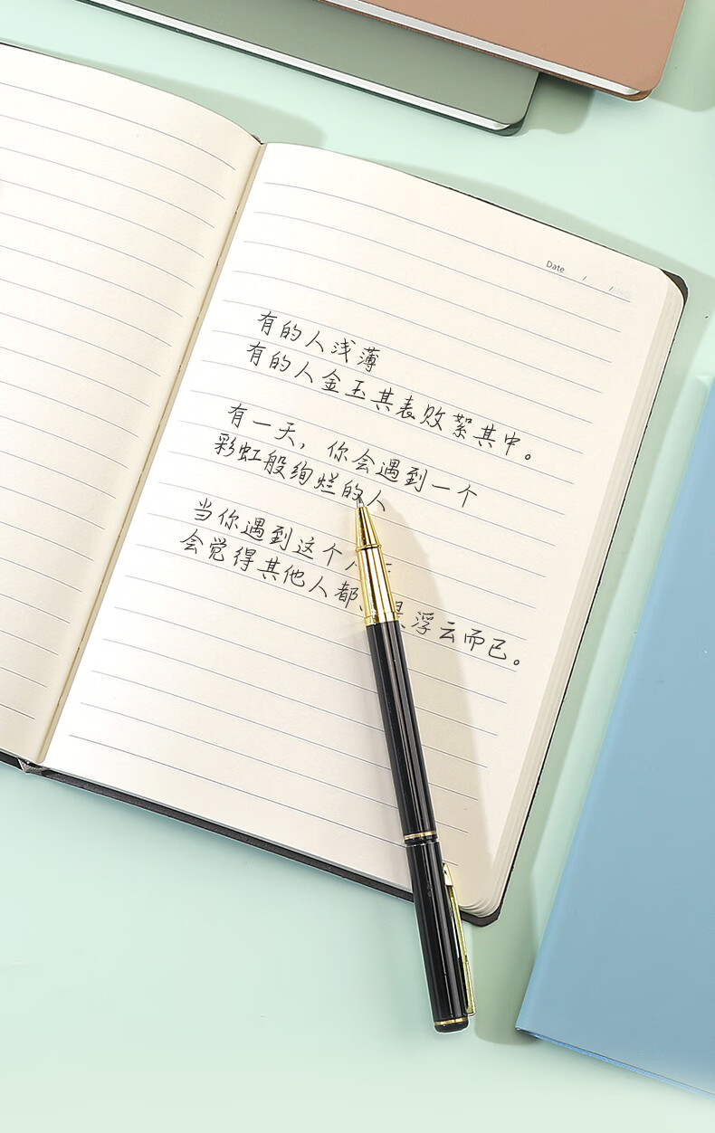 Блокнот Zhongjian Stationery, текстура из искусственной кожи, мягкая обложка, формат A5, 96 листов, минималистичный дневник, канцелярские принадлежности для офиса, черный, с возможностью настройки логотипа