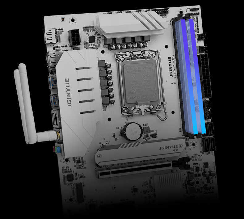 Материнская плата Jingyue B760M-K WIFI, для настольных компьютеров, игровая, DDR4, поддержка процессоров Intel 12-го/13-го/14-го поколений LGA 1700, чипсет B760