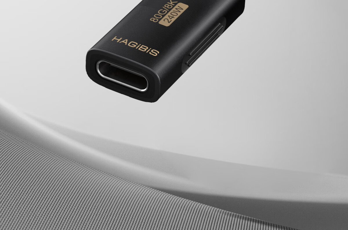 Адаптер Hagibis Type-C Female to Female USB4, удлинитель Thunderbolt 5, 40/80 Гбит/с, 100/240 Вт, 8K