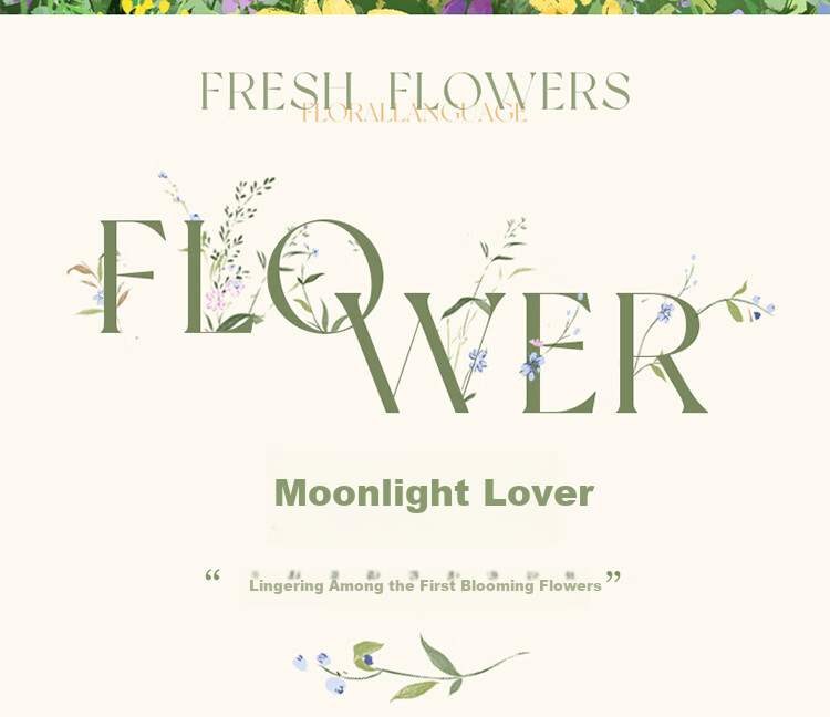 Комплект постельного белья Dohia Home Textile "Moonlight Lover", 1.5-спальный, 100% хлопок, 4 предмета