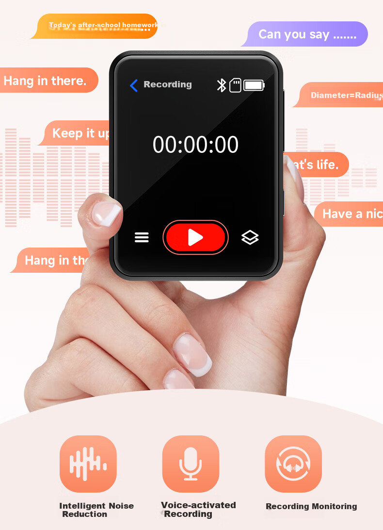 Портативный MP3/MP4 плеер Aigo 806e, 32GB, 2.8-дюймовый сенсорный экран, для изучения английского языка, с функцией словаря и спортивного динамика