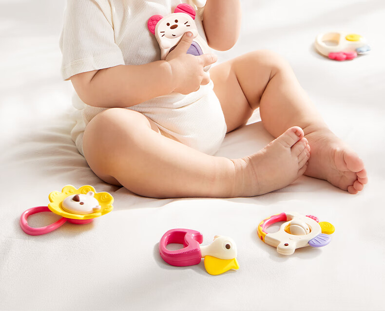 Набор погремушек Babycare Animal Zoo, 8 шт., для детей от 0 месяцев, развивающие игрушки для хватания и слуха, подарок для новорожденных