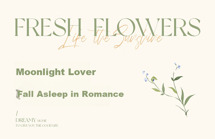Комплект постельного белья Dohia Home Textile "Moonlight Lover", 1.5-спальный, 100% хлопок, 4 предмета