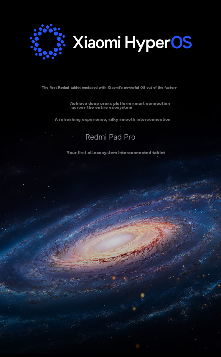 Планшет MI Redmi Pad Pro, 12.1 дюйма, 2.5K, 120 Гц, 8+256 ГБ, темно-серый