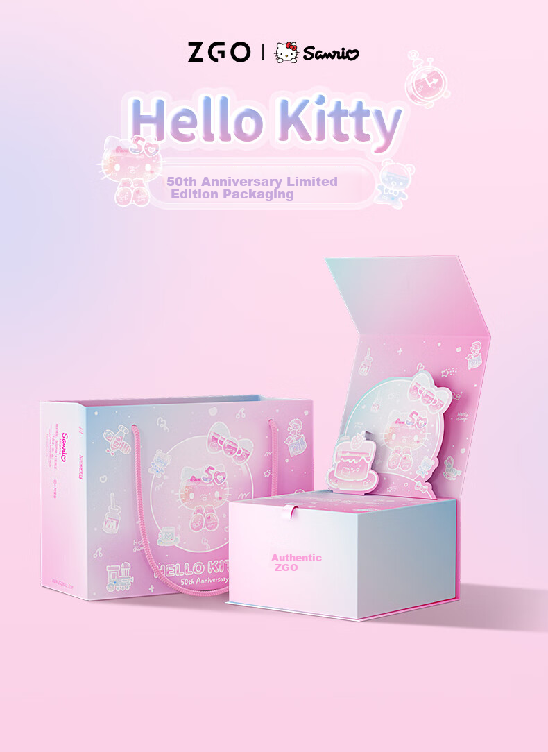 Детские электронные часы ZGO Sanrio, водонепроницаемые, с будильником и подсветкой, для школьников, подарок на Новый год