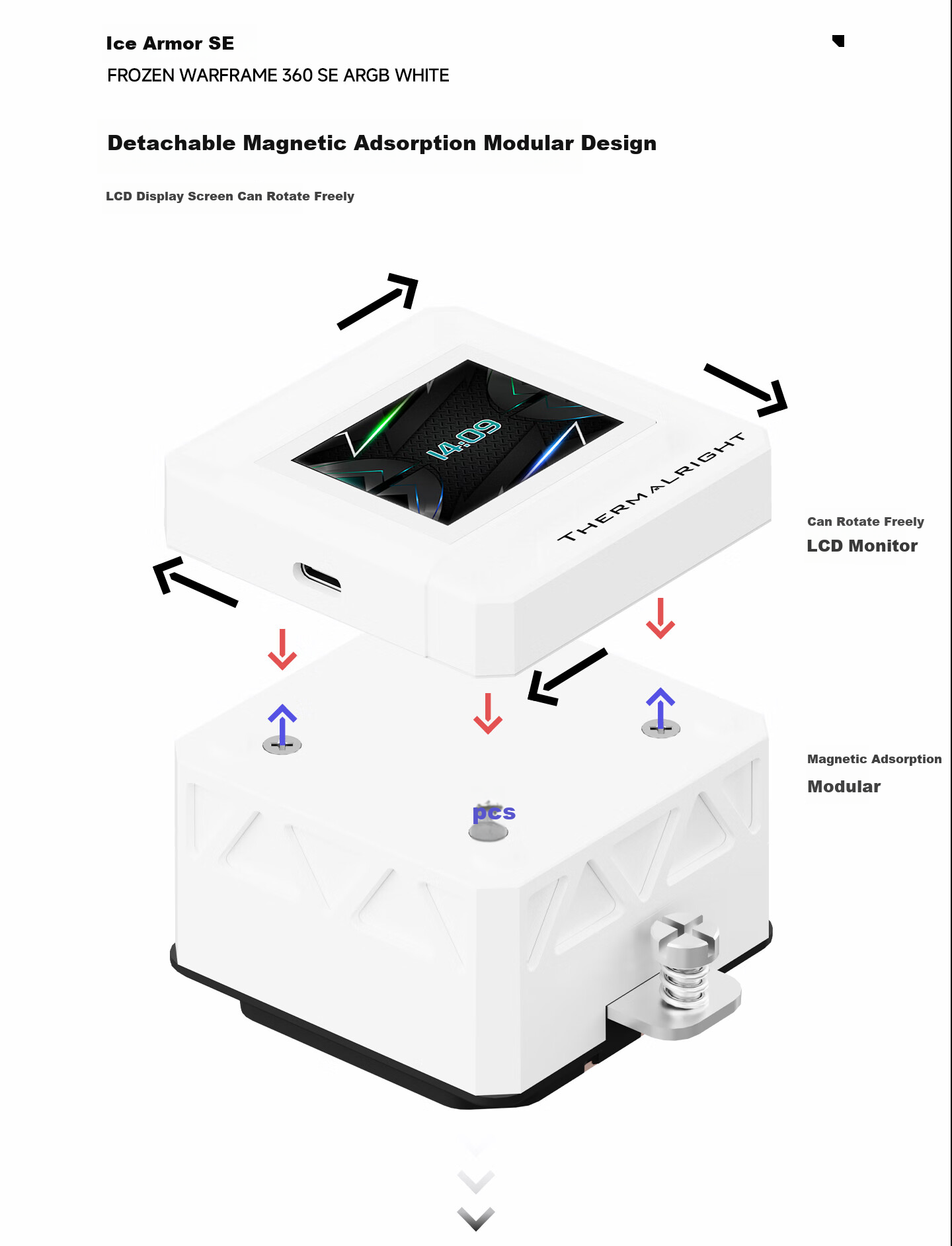 Система жидкостного охлаждения ARGB WHITE