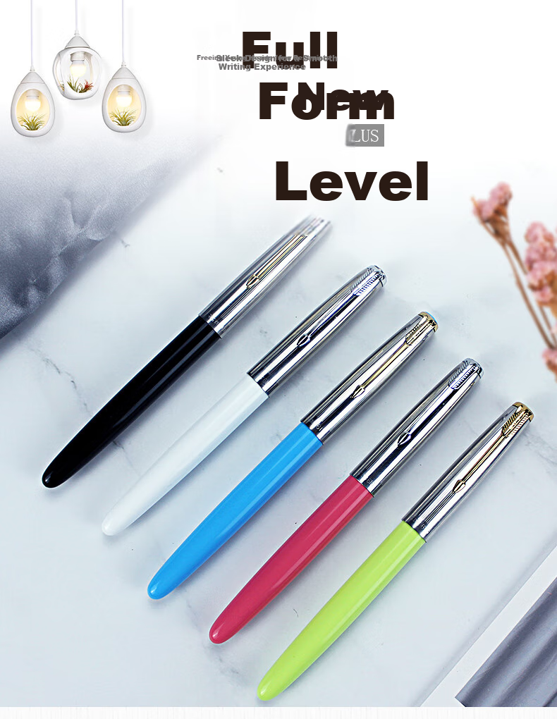 HERO Fountain Pen 616 Upgraded Student Fountain Pen, Black, Iridium Nib Ink Pen for Daily Writing And Calligraphy Practice, F Nib