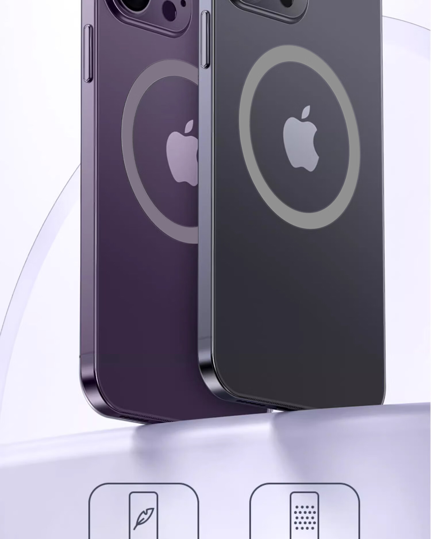 DIVI Чехол для Apple iPhone 16 Pro Max, ультратонкий, матовый, с защитой от отпечатков пальцев, совместимый с MagSafe