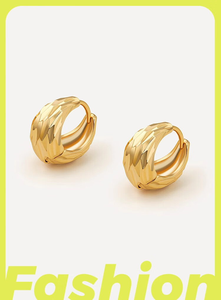 Серьги женские золотистые