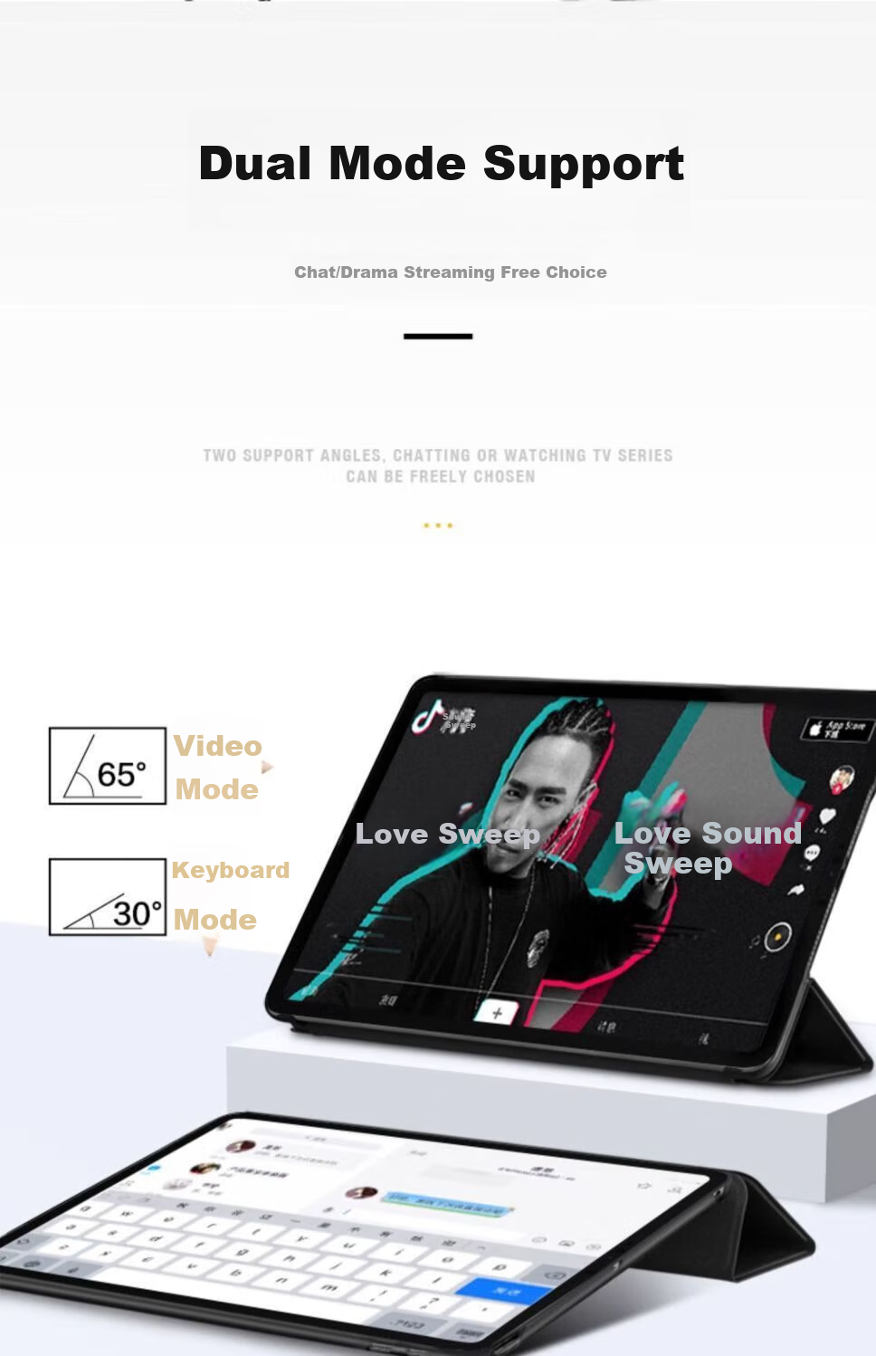 Чехол HBOALG для Redmi Pad Pro 12.1 дюйма, синий, с функцией сна/пробуждения, защитный кожаный чехол-книжка