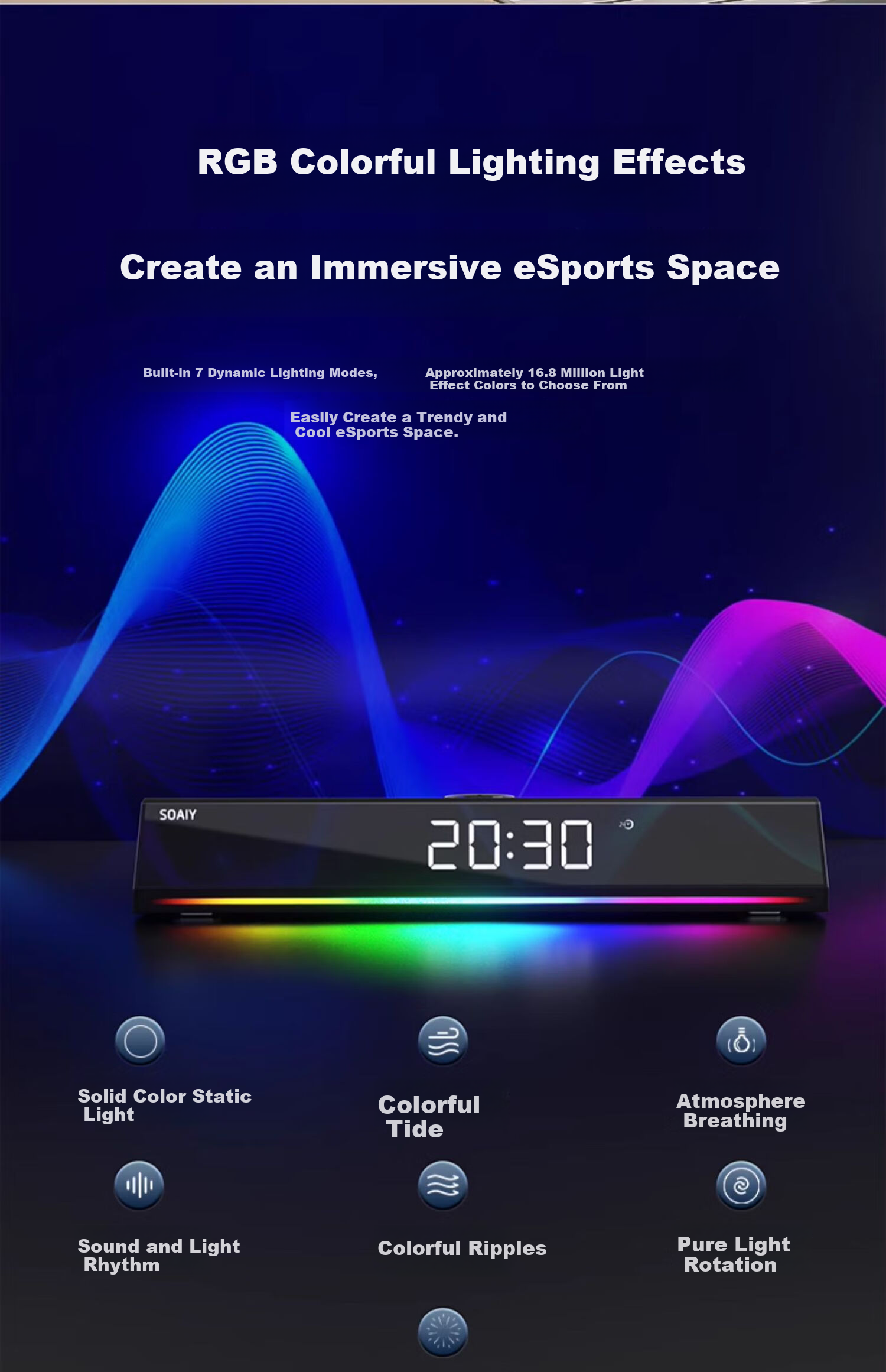 Портативная колонка Soaiy SH18 Bluetooth, караоке, с двумя микрофонами, белая