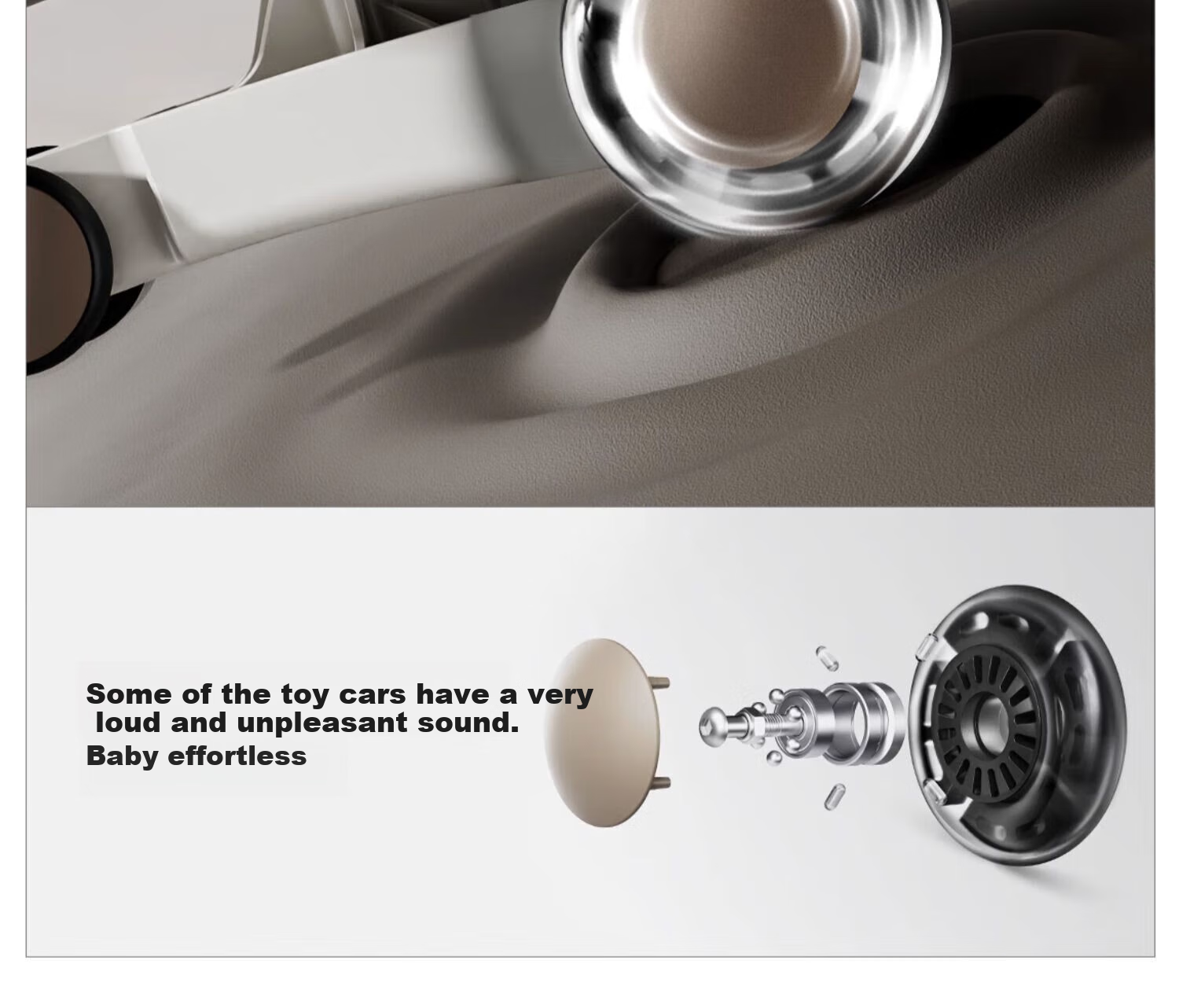 Детский электромобиль BEIESTATE Royal Twist Car, антиопрокидывающийся, версия с музыкой, цвет хаки