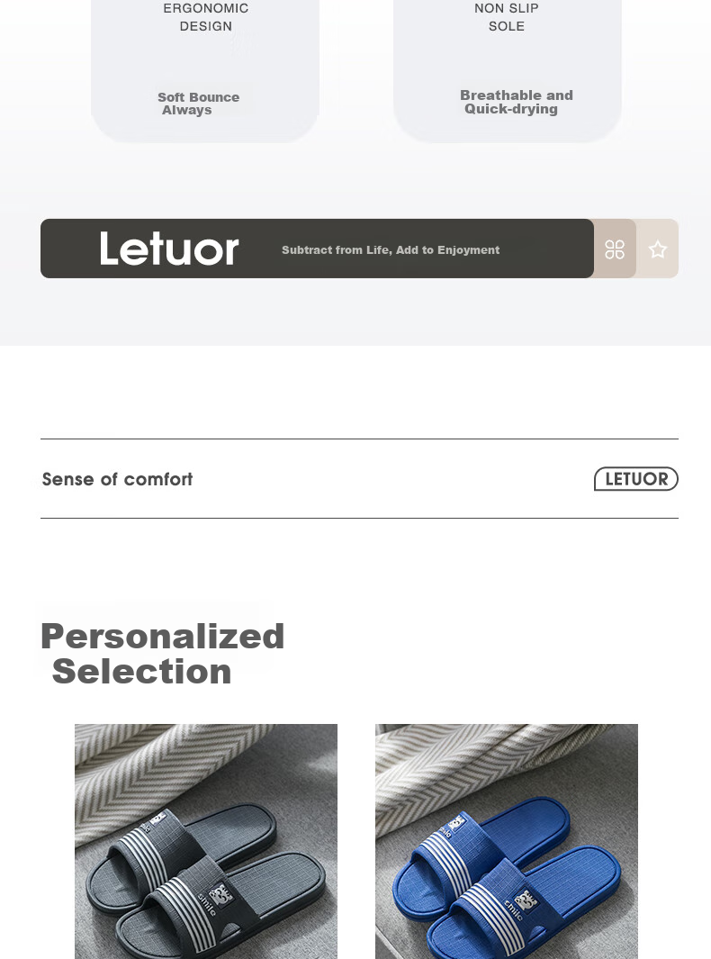 Домашние тапочки LETUO