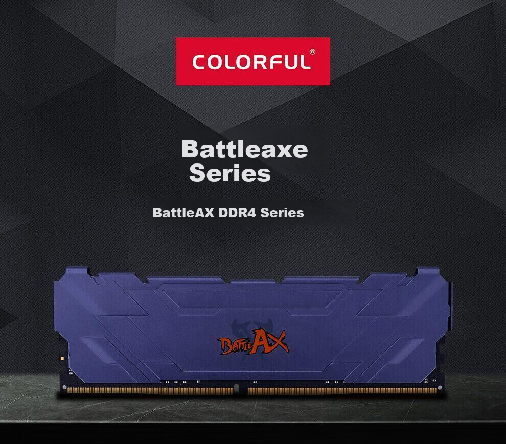 Оперативная память Colorful 16GB (8GB*2) DDR4 3200 МГц DIMM, комплект из 2 модулей, радиатор, серия Zhanchufu · Титановый серый C16