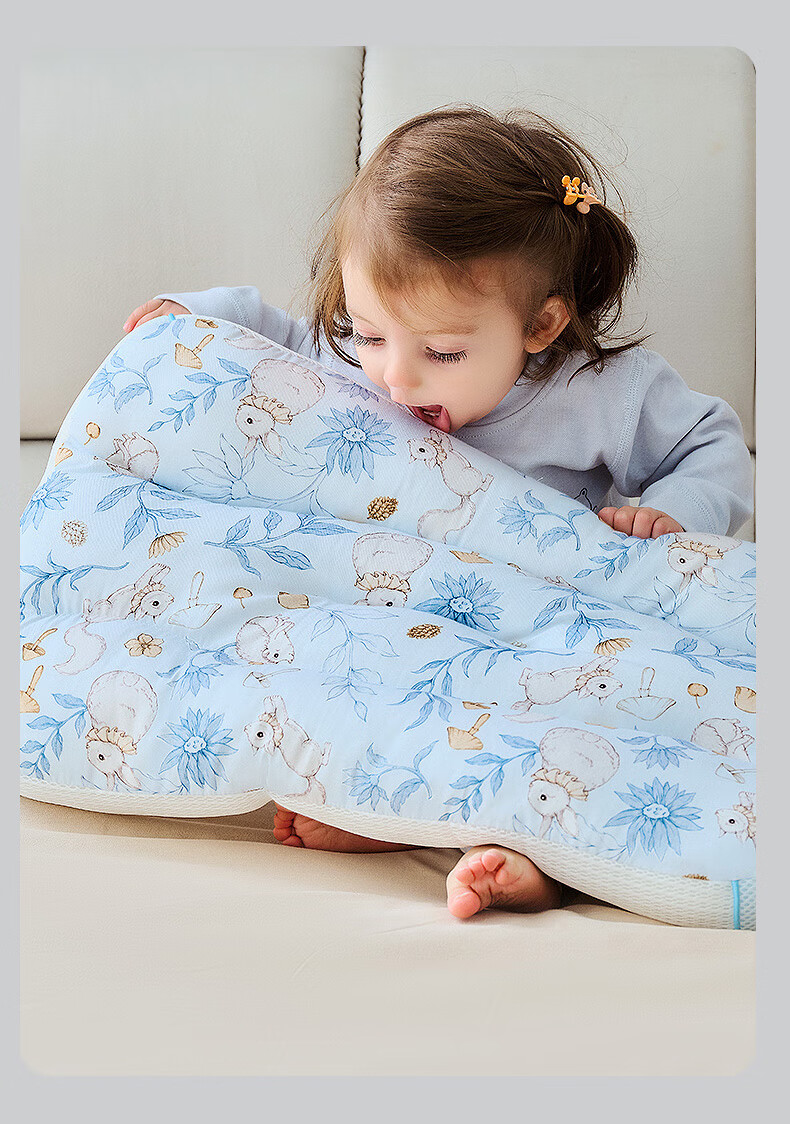 Детская подушка COBOBABY для детей 6-12 лет, ортопедическая, для роста, дышащая, всесезонная