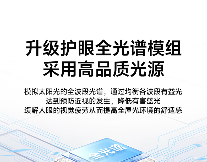 Потолочный светильник Sanxingzhaoming, Американский Prey, защита глаз, для спальни, в скандинавском стиле, современный простой квадратный дизайн, для главной и второстепенной спальни, трехцветное равномерное освещение