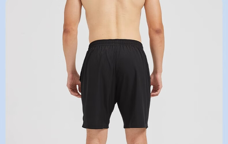 Шорты Li-Ning мужские спортивные, летние быстросохнущие дышащие пляжные шорты для бега и фитнеса, свободные повседневные шорты из ледяного шелка
