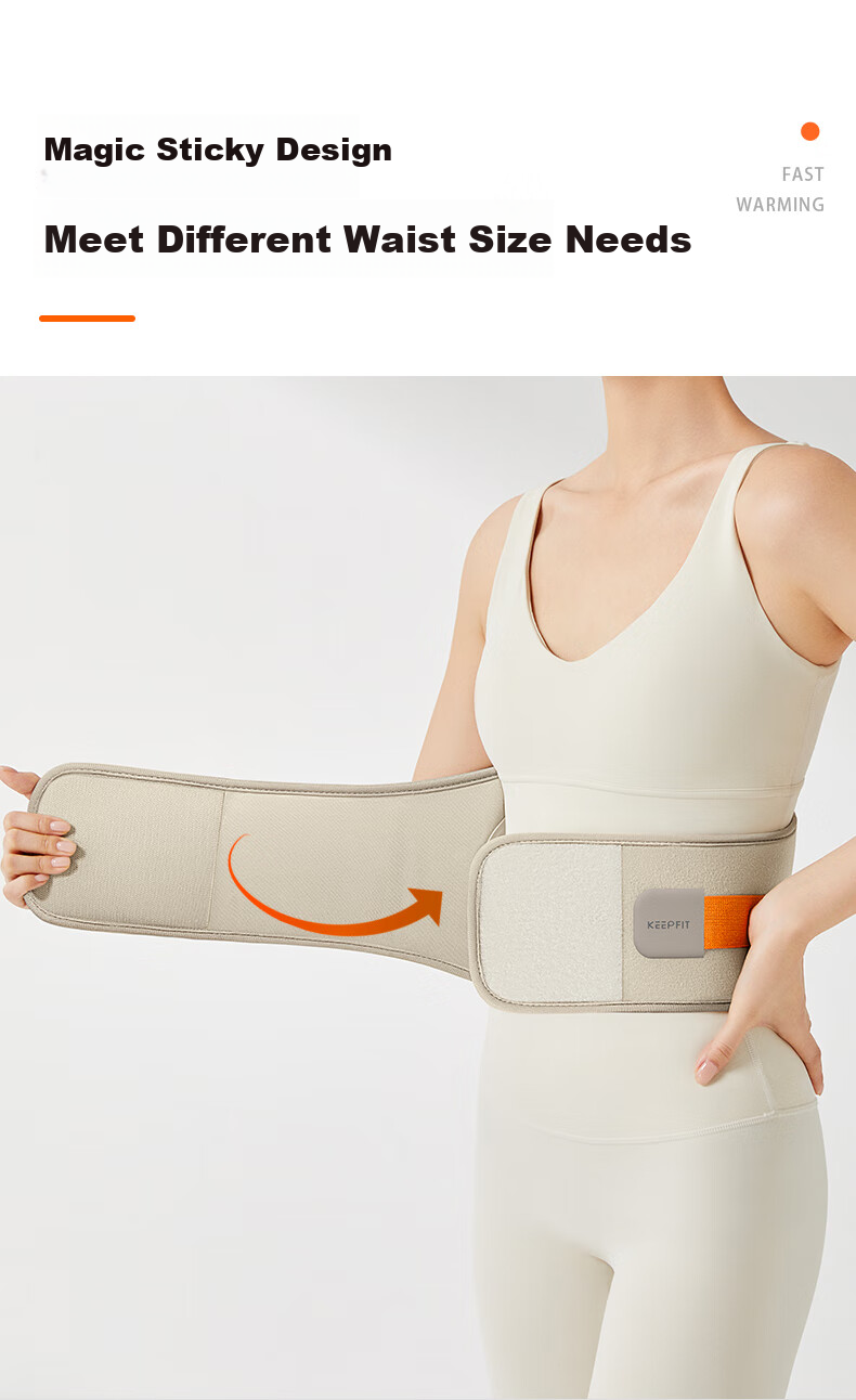 Электрический пояс для похудения Keepfit, пояс для массажа с горячим компрессом, для согревания матки и снятия мышечного напряжения в пояснице, подарок на Новый год и День святого Валентина W14