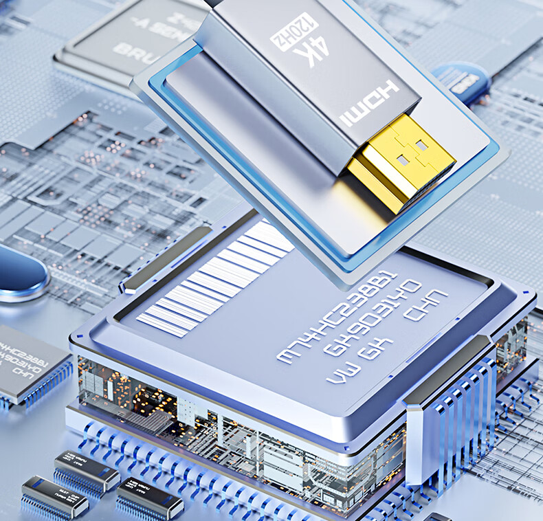 Кабель-адаптер ULT-unite USB Type-C на HDMI 2.0, 4K@120Hz, 2 метра, серебристый