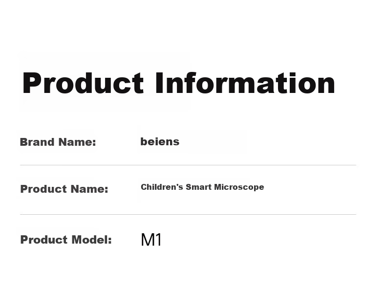 Детский микроскоп Beiens, портативный, для научных экспериментов, подарок для мальчиков 8-12 лет, 1000x