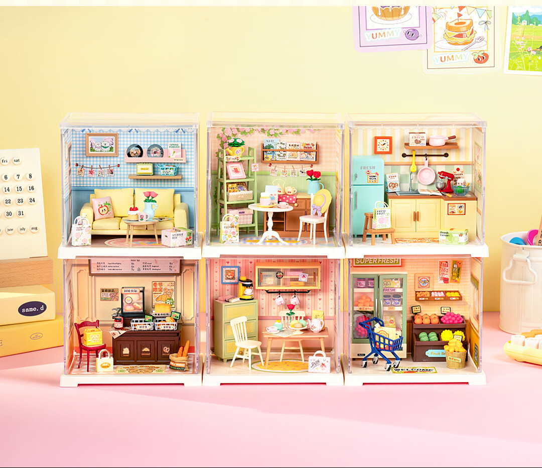 Конструктор Rolife Super World Mini Kitchen DIY, сборная модель кукольного домика