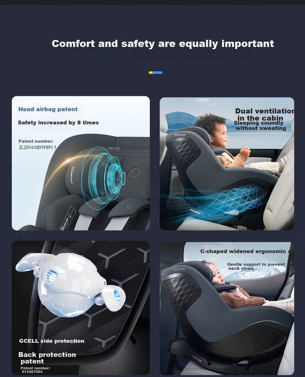 Автокресло Maxi-Cosi Mica360Pro для детей от 0 до 4 лет, сертифицированное i-Size, одобренное ADAC, с вращением на 360 градусов, цвет графитовый серый
