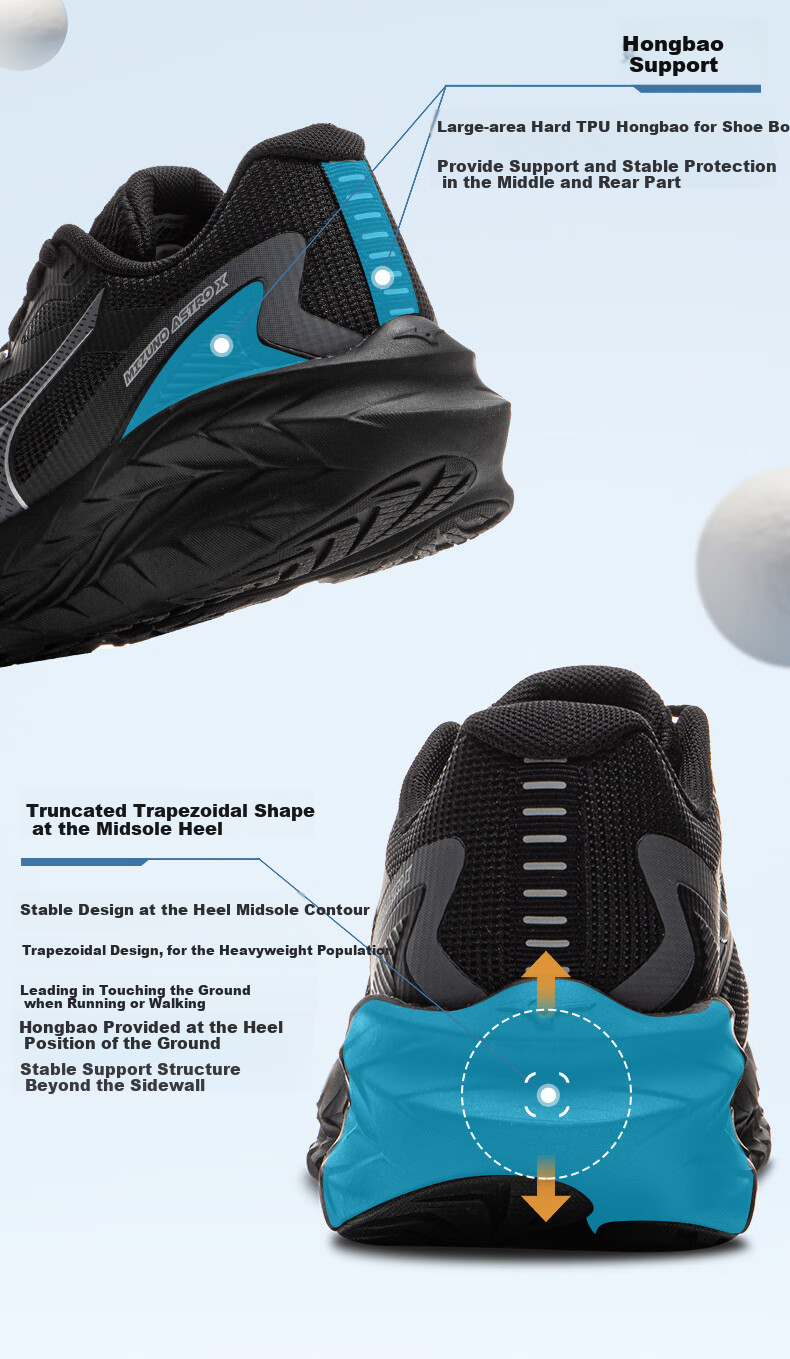 Мужские кроссовки MIZUNO ASTRO X для бега, амортизирующие, с толстой подошвой, профессиональные беговые кроссовки