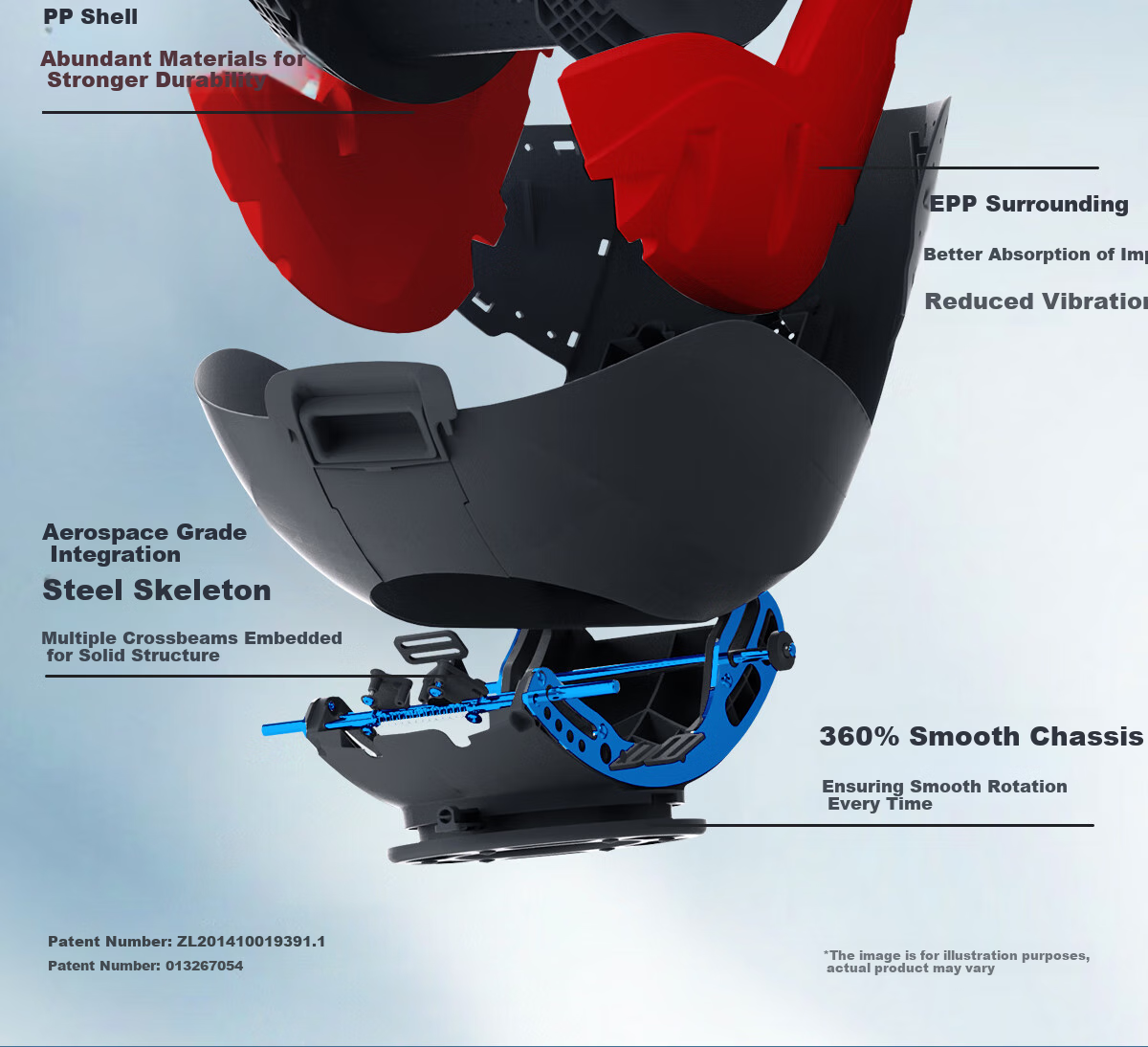 Автокресло Maxi-Cosi Mica360Pro для детей от 0 до 4 лет, сертифицированное i-Size, одобренное ADAC, с вращением на 360 градусов, цвет графитовый серый