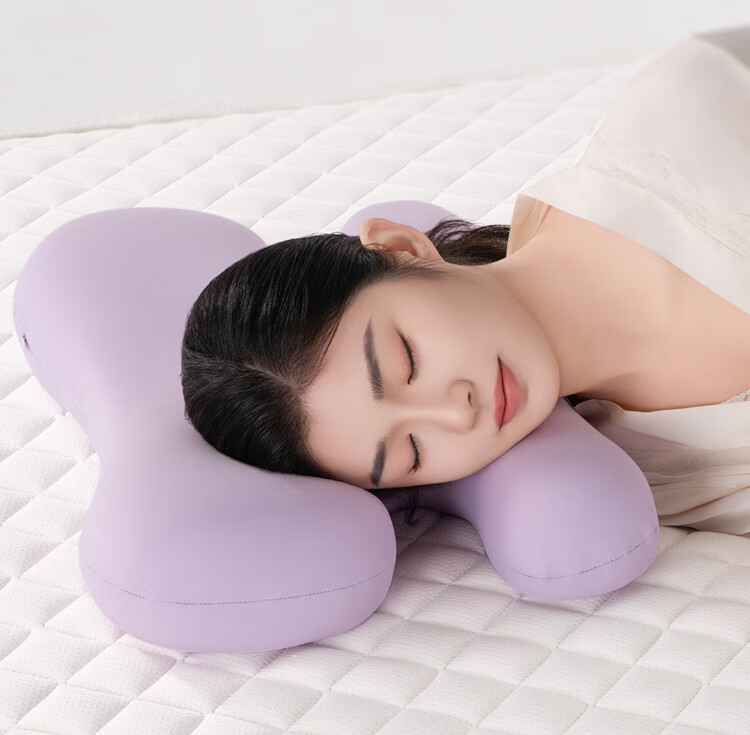 Подушка для сна CHECA GOODS Anti-Wrinkle Beauty Pillow, ортопедическая, с поддержкой шеи, для сна на боку, без давления на лицо, для взрослых, 55x35.5x8 см