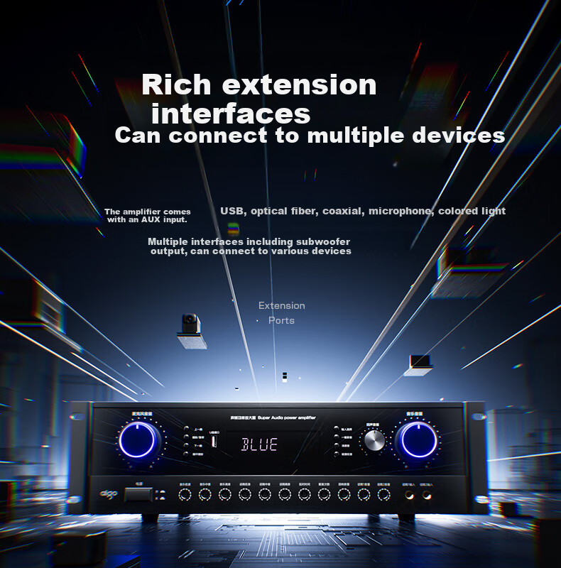 Усилитель Aiguozhe G15, акустическая система для конференц-залов, 200 Вт, Bluetooth, USB, AUX