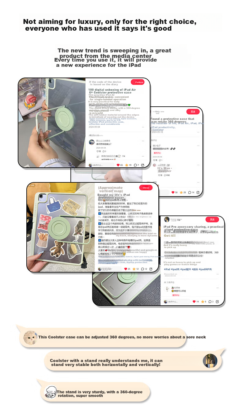 Защитный чехол COOLSTART для Xiaomi Pad 7/7 Pro, 11.2 дюйма, с вращающейся подставкой, держателем для стилуса, черная
