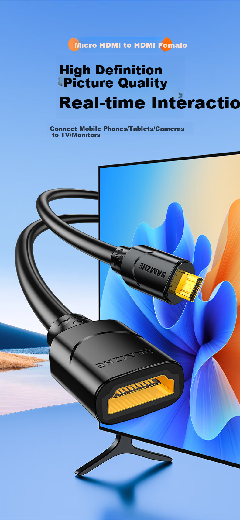 Переходник Micro HDMI на HDMI