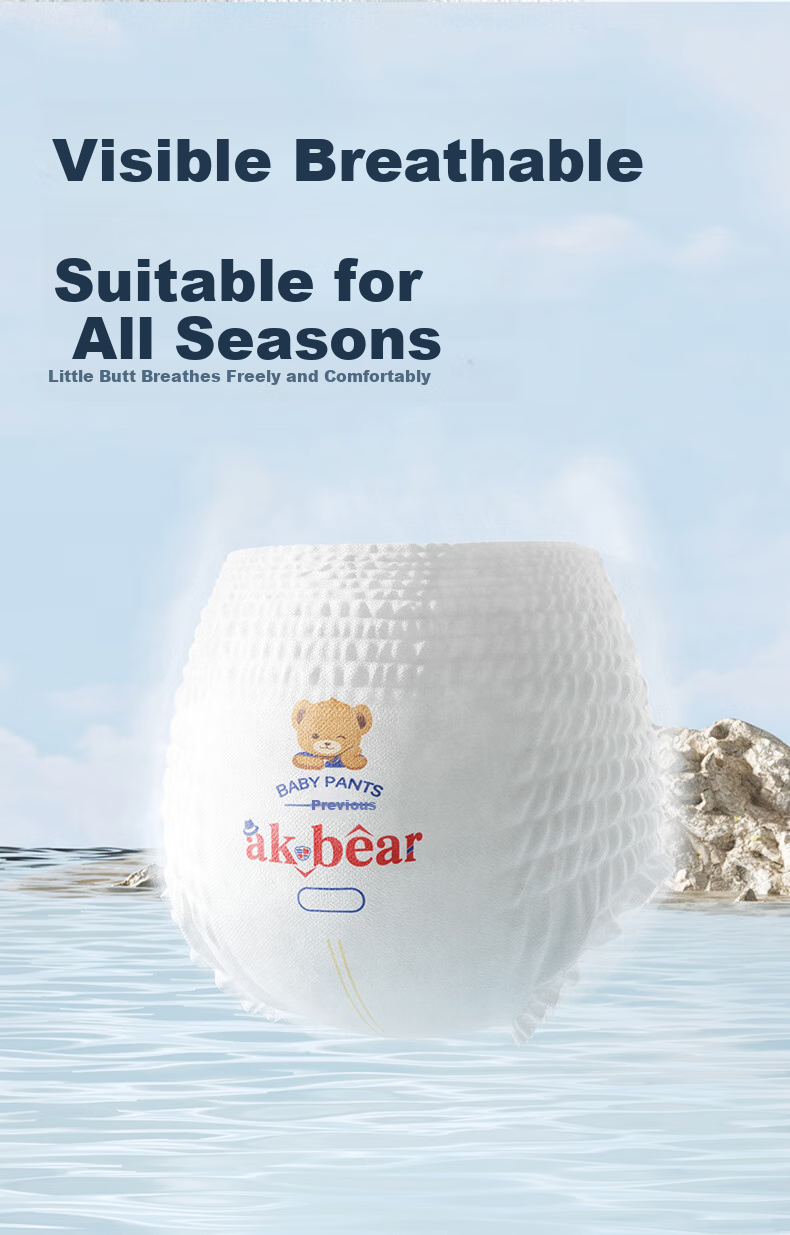 Подгузники-трусики AIKUUBEAR Ultra-Thin 5XL, 72 шт. для детей от 16 до 24 месяцев, вес 15-22 кг, дышащие, ультратонкие
