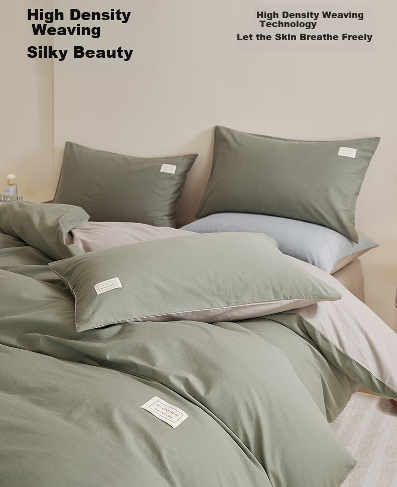 Комплект постельного белья HLA Pure Cotton, 1.8м, синий