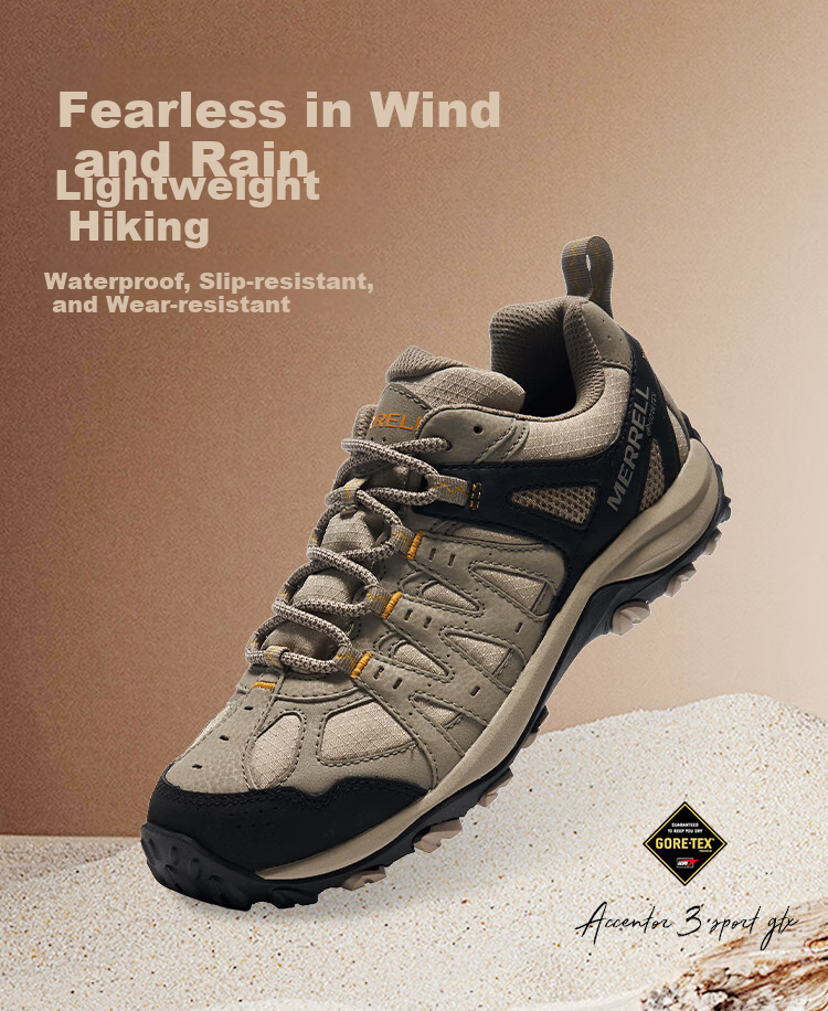Merrell ACCENTOR GTX Classic Low-Top Женские водонепроницаемые дышащие нескользящие износостойкие треккинговые ботинки