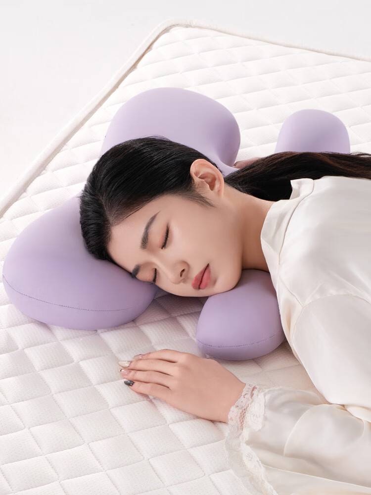 Подушка для сна CHECA GOODS Anti-Wrinkle Beauty Pillow, ортопедическая, с поддержкой шеи, для сна на боку, без давления на лицо, для взрослых, 55x35.5x8 см
