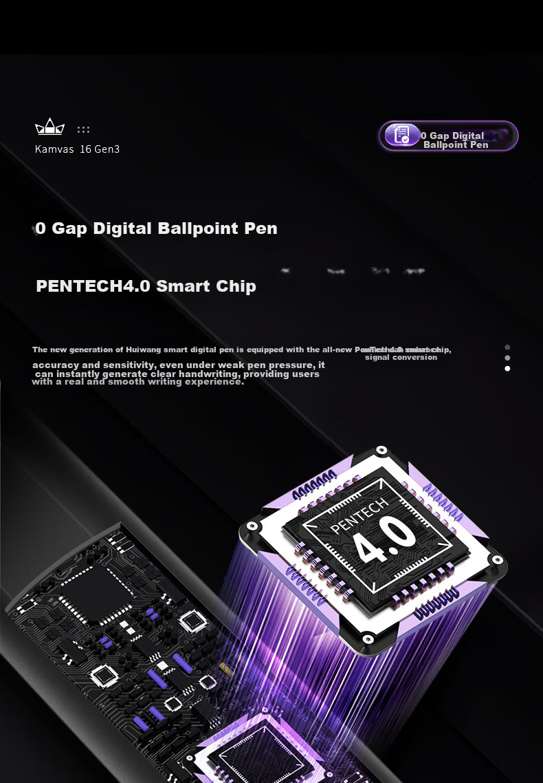 Графический планшет HUION Kamvas 16 Gen3 (2.5k) Smart Digital Display, подключаемый к телефону для рисования, компьютерной графики, ЖК-планшет для рисования, 4.0 цифровое перо, отчет о заводской калибровке цвета