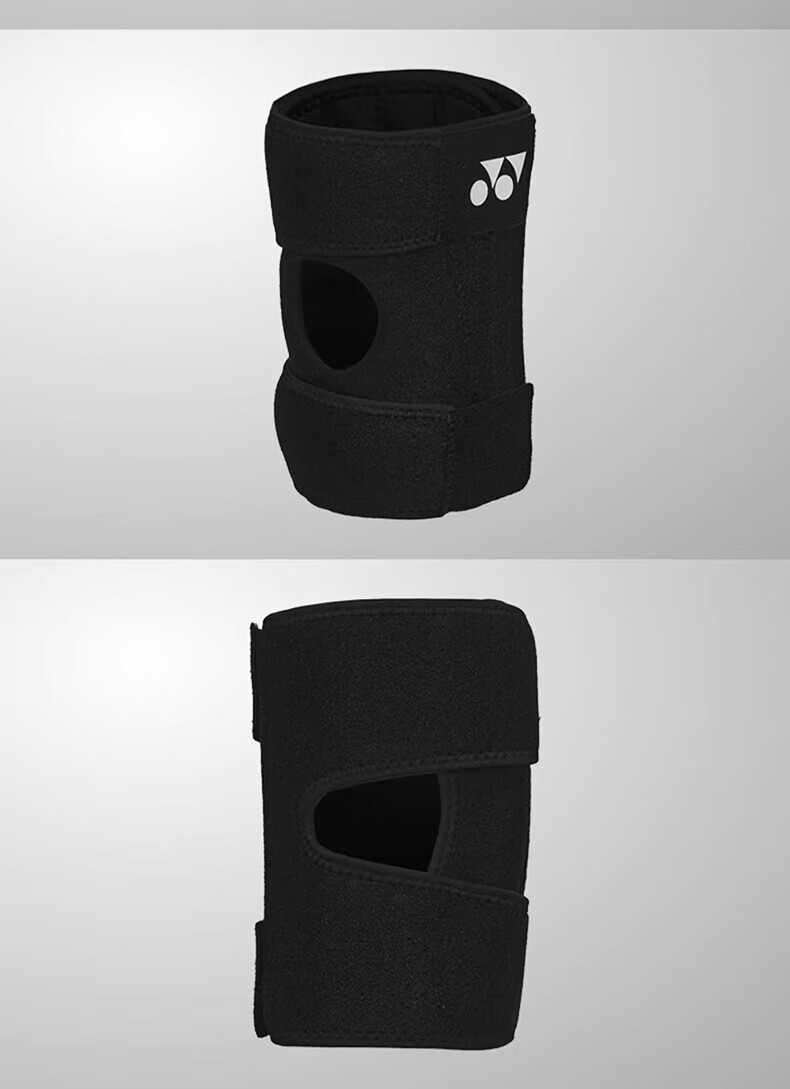Спортивный наколенник YONEX MPS-24CR, дышащий, нескользящий, амортизирующий, для бега и фитнеса, черный