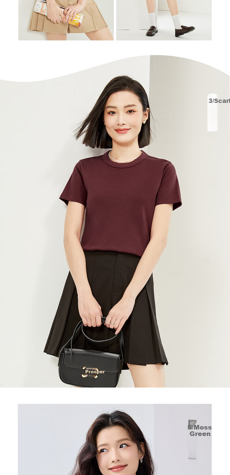 Женская футболка Giordano с коротким рукавом, 100% хлопок, дышащая, с круглым вырезом, размер XL, цвет "67 Выборочный красивый синий"