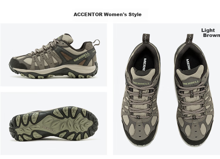 Merrell ACCENTOR GTX Classic Low-Top Женские водонепроницаемые дышащие нескользящие износостойкие треккинговые ботинки
