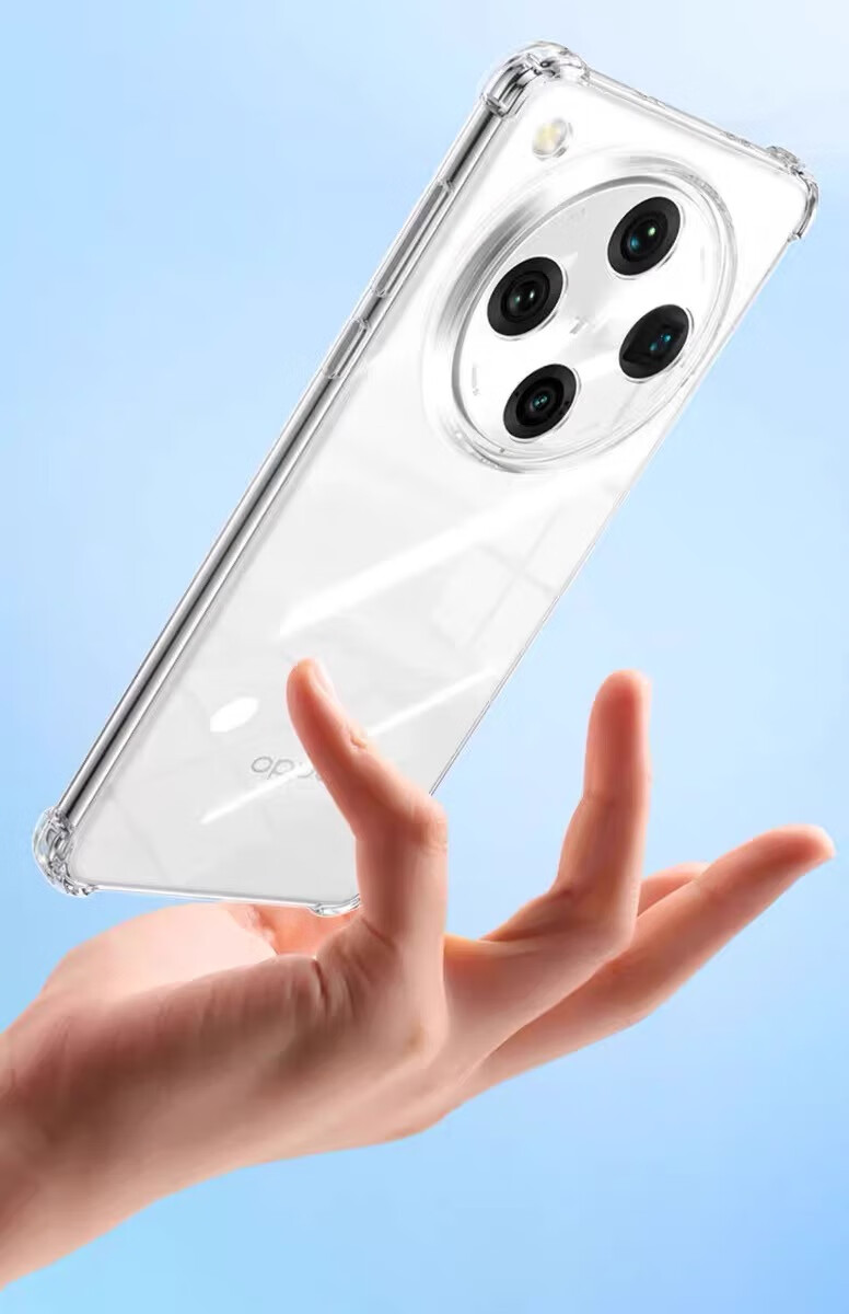 Чехол для телефона HOLDZU с воздушной подушкой для OPPO Find X8, силиконовый, ультратонкий, прозрачный