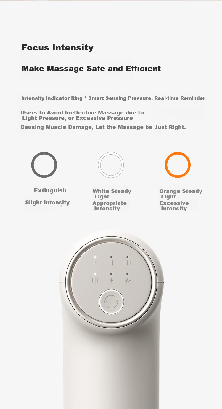 Мини-массажный пистолет Mijia Xiaomi 3, светло-песочный цвет, фитнес-массажер для мышц всего тела, подарок