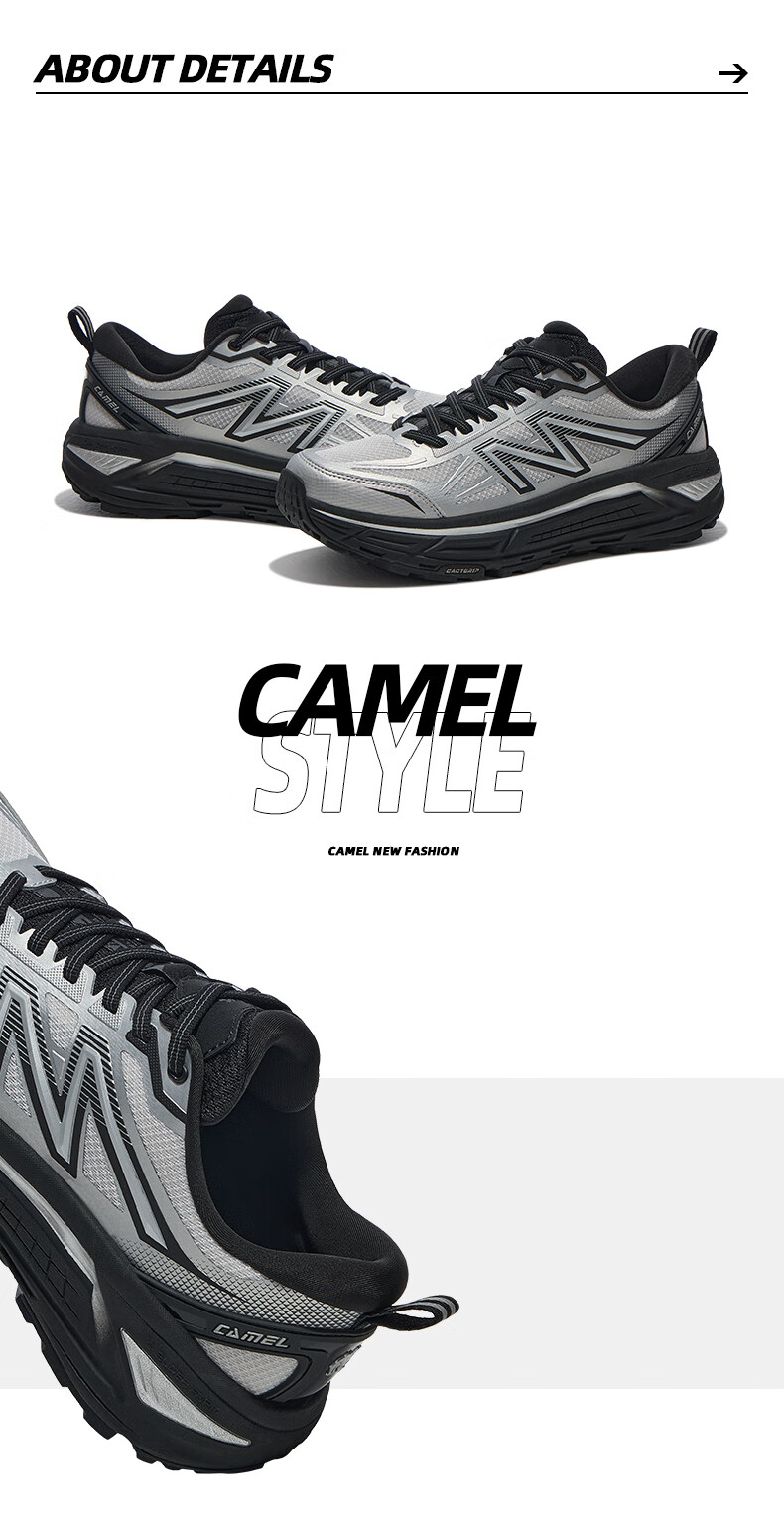 Женские кроссовки CAMEL Carbon Zero, всесезонные, для бега, X25B09L7018, черный/холодный серый, размер 39