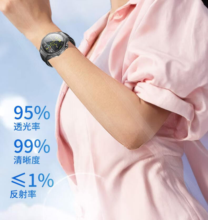 Защитная пленка Smorss для Huawei Watch GT6 Pro/5 Pro, 2 шт., антибликовая, закаленное стекло, 46 мм