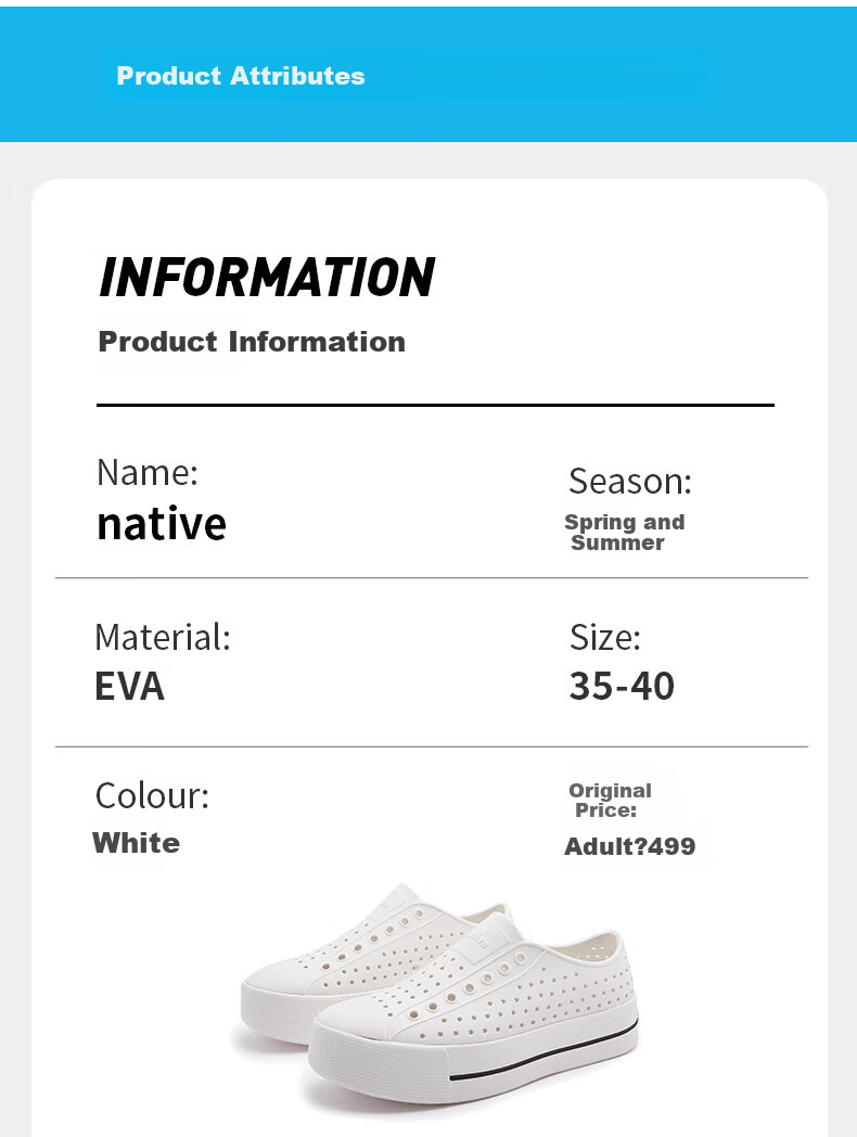 Женские сандалии Native