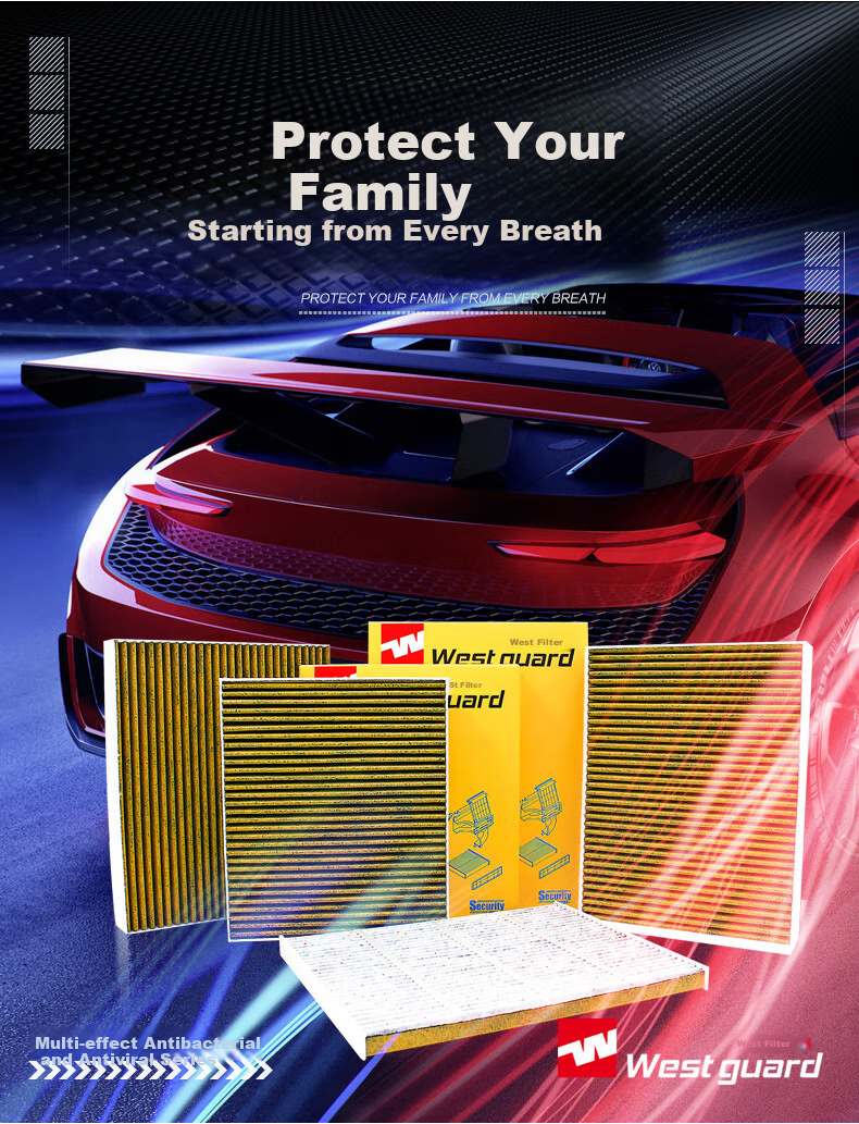 Фильтр кондиционера Weisite MK1160P для Toyota Camry/Corolla/RAV4, высокоэффективный, антивирусный, многофункциональный