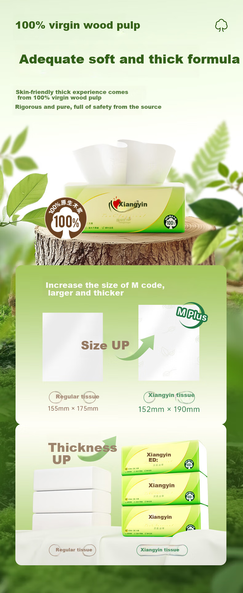 Бумажные салфетки Mind Act Upon Mind, серия Tea Silk Enjoyment, 3-слойные, 120 листов в упаковке, размер M, 24 упаковки в коробке