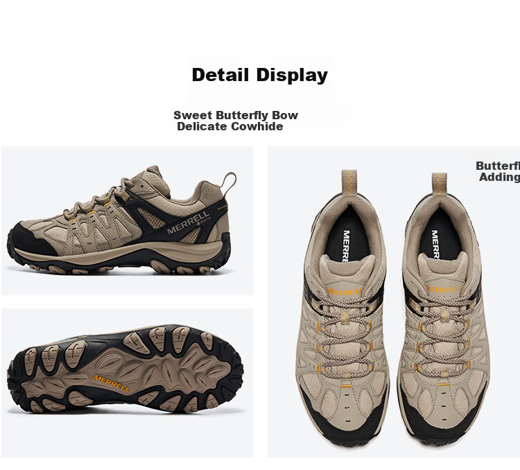 Merrell ACCENTOR GTX Classic Low-Top Женские водонепроницаемые дышащие нескользящие износостойкие треккинговые ботинки