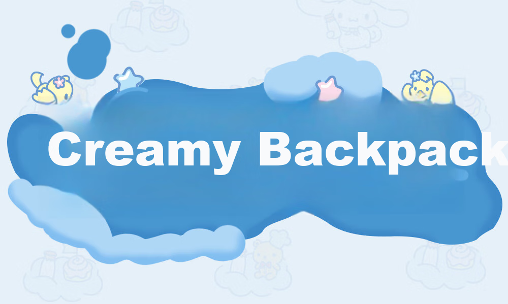 Рюкзак Toutou Cinnamoroll, детский, для девочек, повседневный, размер M, кремово-белый